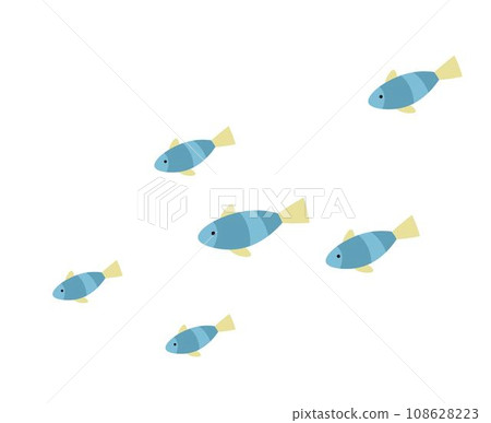 Shoal of exotic tropical fish, ocean dwellers Shoal of exotic tropical fish, ocean dwellers 108628223
