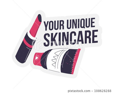 Unique skin care products, basis of beauty vector Unique skin care products, basis of beauty vector 108628288
