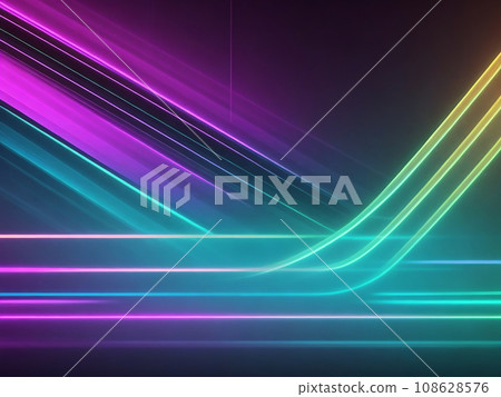 Abstract futuristic background and texture with gold,light pink,blue,green neon wave lines. Data transfer concept. Fantastic wallpaper. Abstract futuristic background and texture with gold,light pink,blue,green neon wave lines. Data transfer concept. Fantastic wallpaper. 108628576