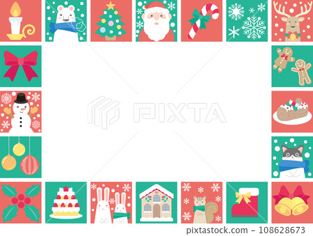 cute christmas frame material cute christmas frame material 108628673
