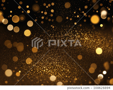 Abstract Christmas background and texture with light bokeh, Gold,red,blue,orange gradient background. 108628894
