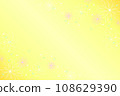 yellow background with flowers 108629390