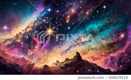 Image of the birth of stars in outer space 108629528