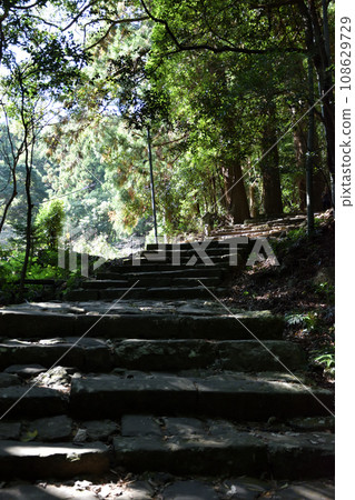 Kumano Kodo stone stairs 108629729