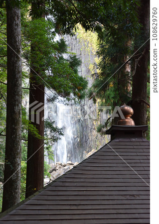 Nachi Falls seen through the trees 108629760