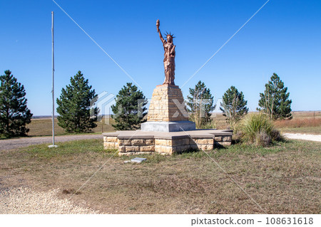Mini Statue of Liberty near Harlan Kansas Mini Statue of Liberty near Harlan Kansas 108631618