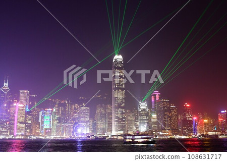 香港，香港島夜景，幻彩詠香江，摩天大樓區，香港國際金融中心大廈 108631717