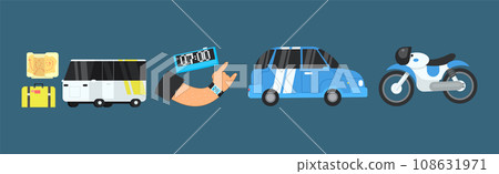 Technology Life with Device and Symbol Vector Set 108631971