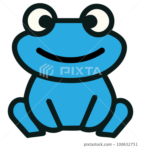 青蛙圖藍色 108632751