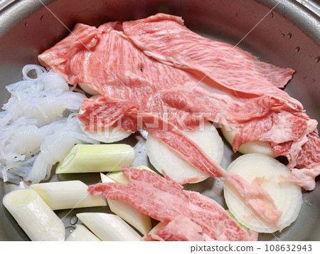 米澤牛壽喜燒照片素材 米澤牛壽喜燒照片素材 108632943