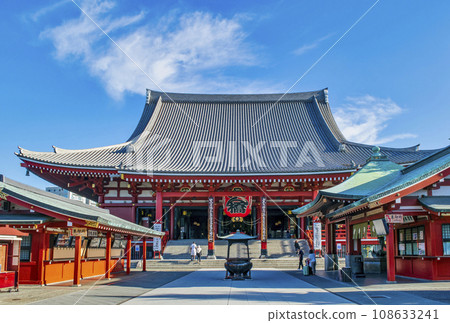 Senso-ji Temple, Asakusa, Tokyo - Main Hall (Kannon Hall) Senso-ji Temple, Asakusa, Tokyo - Main Hall (Kannon Hall) 108633241