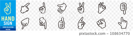 hand, icon, icons 108634770