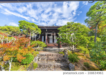 仁和寺皇宮花園 靈明殿 被秋葉包裹著 108634961