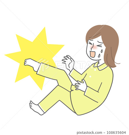 A woman suffering from cramps 108635604