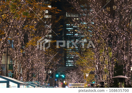 Tokyo Marunouchi Christmas illuminations are beautiful 108635700
