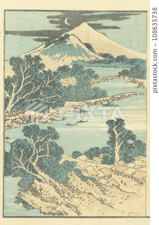 Hokusai Night View Mt. Fuji Hokusai Night View Mt. Fuji 108635738