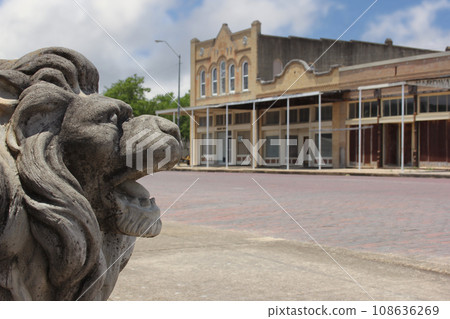 Lion Statue Located in Historic Downtown Granger Texas 108636269