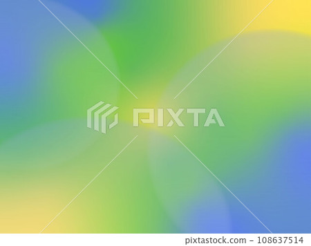 明亮模糊的抽象背景_黃x綠x藍的混合顏色 108637514