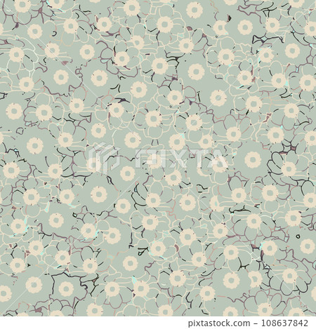 Floral brush strokes seamless pattern for fashion prints, graphics, backgrounds and crafts. Grunge Texture Wallpaper. Flowers Textile Background. Floral brush strokes seamless pattern for fashion prints, graphics, backgrounds and crafts. Grunge Texture Wallpaper. Flowers Textile Background. 108637842
