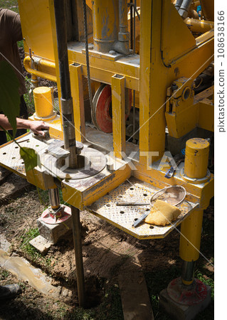water well, drilling machine, spring, underground springs, 108638166