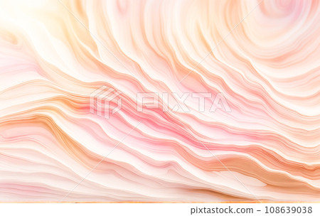 Fluid art texture. Pink background with abstract waves effect. Liquid alcohol ink picture with flows and lines. Ink paints for wedding decor, invitations, design templates. Generated Playground AI 108639038
