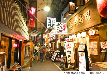 [大阪府]10月/天王寺站的夜晚 108640212