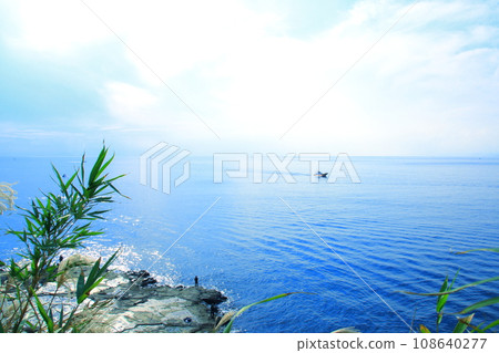blue sea and beautiful sky blue sea and beautiful sky 108640277