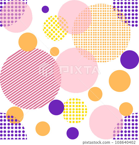 Purple abstract background with circles, fashionable clothing color. 108640402