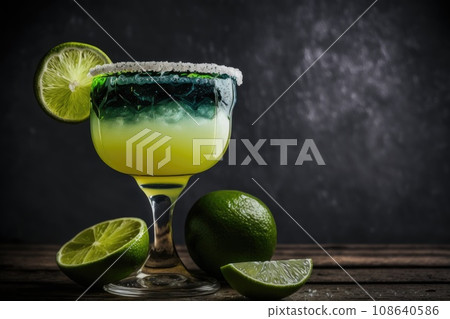 Margarita cocktail at nice dark background. Margarita cocktail at nice dark background. 108640586