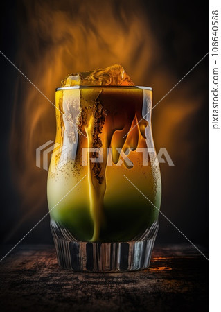 Cocktail in glass on a dark background Cocktail in glass on a dark background 108640588