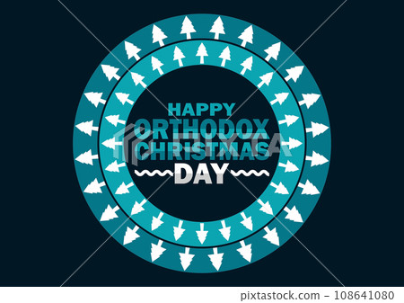 Happy Orthodox Christmas Day Vector illustration 108641080
