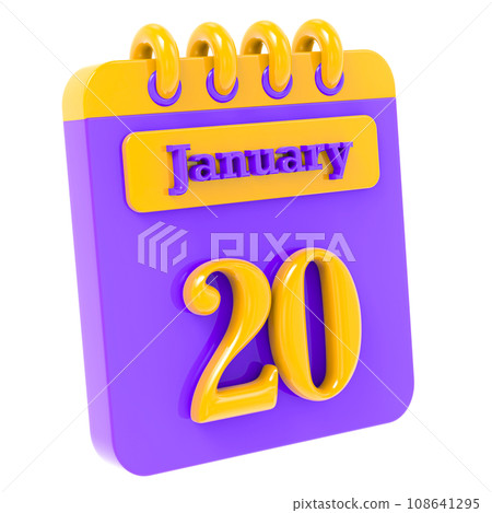 icon calendar 3d render icon calendar 3d render 108641295