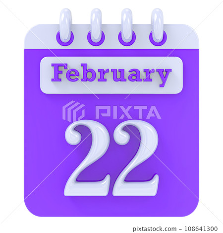 icon calendar 3d render icon calendar 3d render 108641300