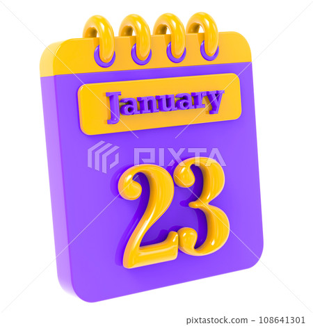 icon calendar 3d render icon calendar 3d render 108641301