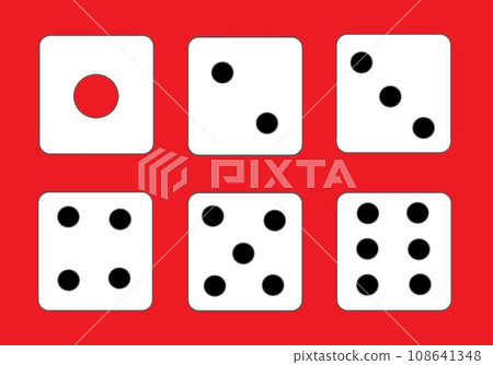 Dice roll illustration C Dice roll illustration C 108641348