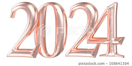 Number With Font 3D Render Number With Font 3D Render 108641384