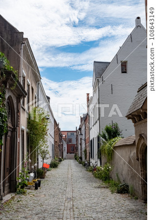 Medieval Serenity: Mechelen's Cobblestone Lane Medieval Serenity: Mechelen's Cobblestone Lane 108643149