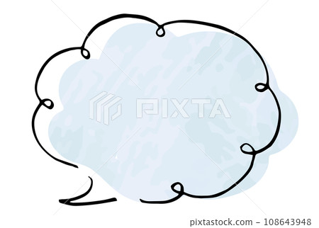 Simple speech bubble cute 108643948