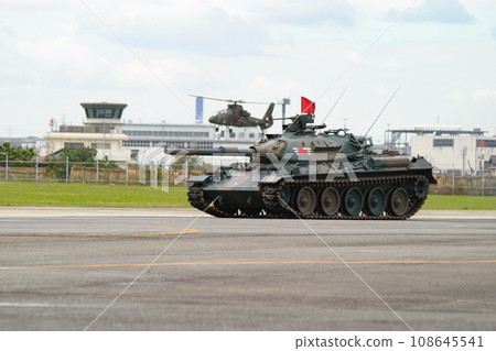 Ground Self-Defense Force Type 74 tank on display for training Ground Self-Defense Force Type 74 tank on display for training 108645541