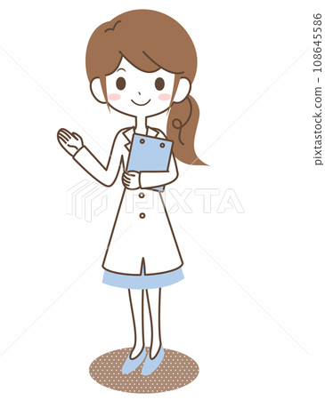 A lady in white gown to guide 108645586
