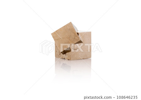 Pyrite isolated single shiny mineral stone, fool's gold, cubic gems, on white and transparent background Pyrite isolated single shiny mineral stone, fool's gold, cubic gems, on white and transparent background 108646235