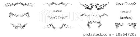 pattern for frame climbing hawthorn plants vector pattern for frame climbing hawthorn plants vector 108647202