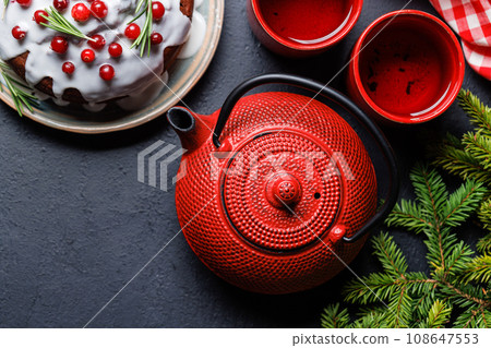 Delicious Christmas cake, a festive holiday treat Delicious Christmas cake, a festive holiday treat 108647553