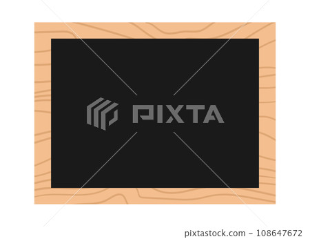 Wooden framed blackboard a copy space. Vector illustration Wooden framed blackboard a copy space. Vector illustration 108647672