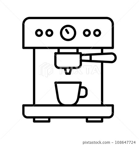 Coffee machine icon. Coffee maker. 108647724