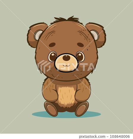 Little teddy bear character isolated on white background Vector illustration Little teddy bear character isolated on white background Vector illustration 108648006