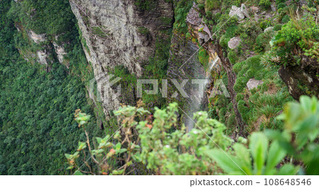 Majestic View of Fumaca Waterfall in Chapada Diamantina, Brazil Majestic View of Fumaca Waterfall in Chapada Diamantina, Brazil 108648546