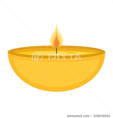 Colored beautiful candle Vector Colored beautiful candle Vector 108648802