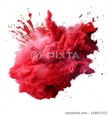 Red Holi, Holli, Holly. bright splash isolated Red Holi, Holli, Holly. bright splash isolated 108651572