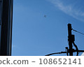 Airplane in the sky looking up 108652141